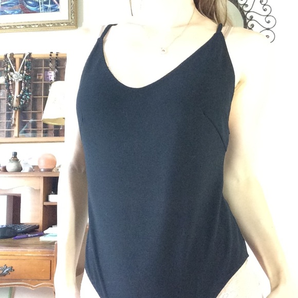 Polly Basic Black Leotard - Picture 2 of 9